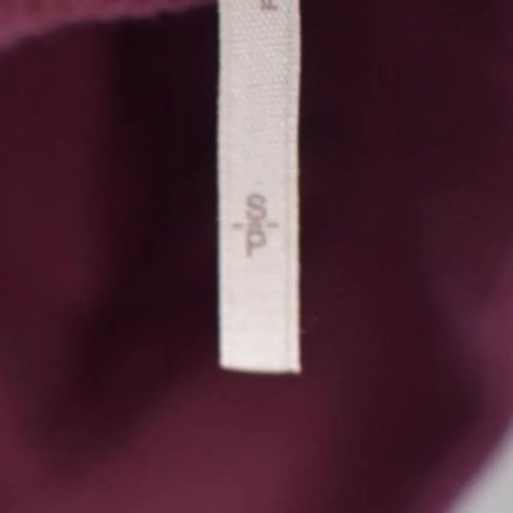 Free People Slouchy Tunic Sweater/Sweatshirt Burgundy Turtleneck Womens Small